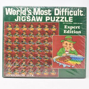 Worlds Most Difficult Jigsaw Puzzle New Sealed Expert Edition Leprechauns Luck